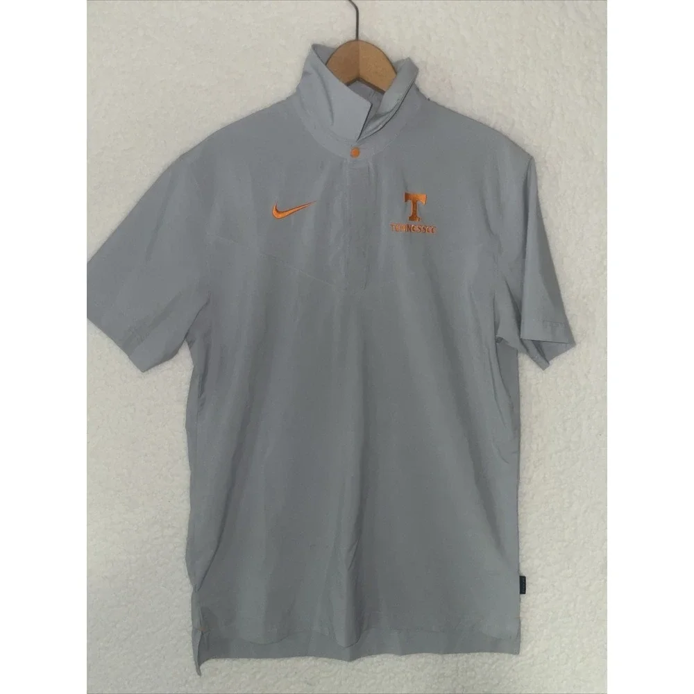 Nike Tennessee Volunteers On-Field Dri-FIT‎ Polo Shirt Mens M Grey Orange NCAA